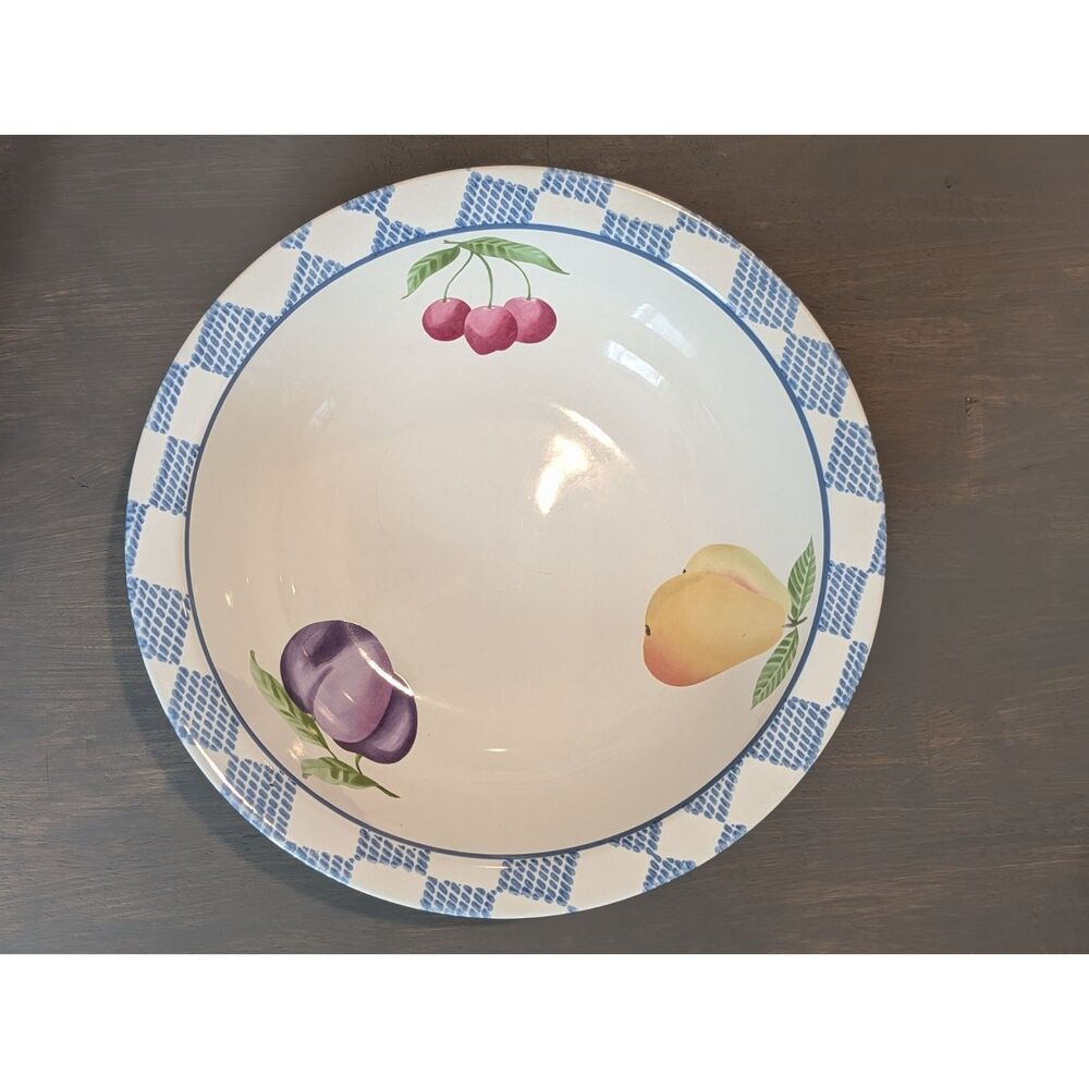 Pfaltzgraff "Hopscotch" Fruit Serving Bowl (12")